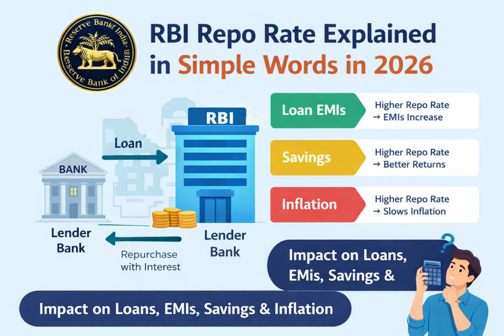 RBI Repo Rate 2026 impact on loans, EMIs, savings and inflation explained simply